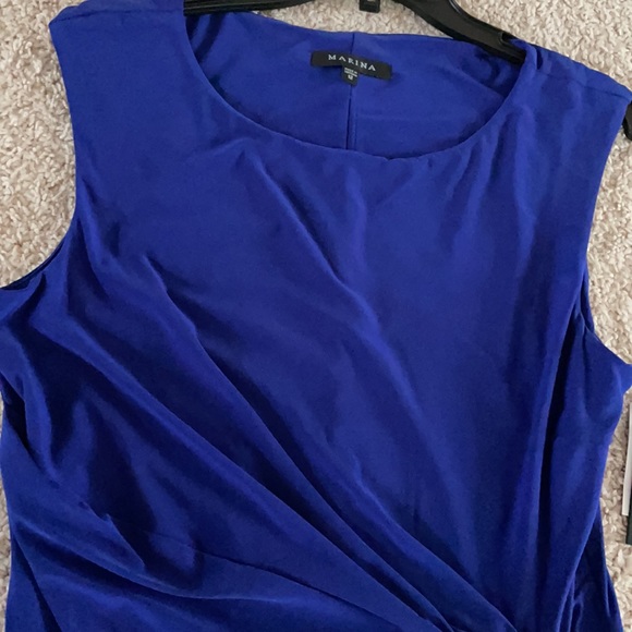 Royal blue formal dress with sparkle pin accent - Picture 3 of 5